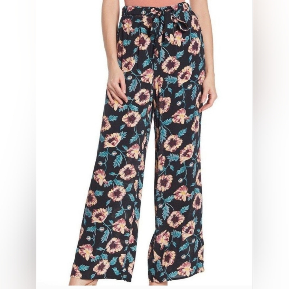 NWT! Chic Spring Resort Floral Women's Boho Relaxed Wide-Leg Ravenel Pant Small - Picture 8 of 15